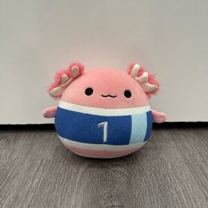 3X$25‼️ Squishmallows Archie The Axolotl With Soccer Jersey